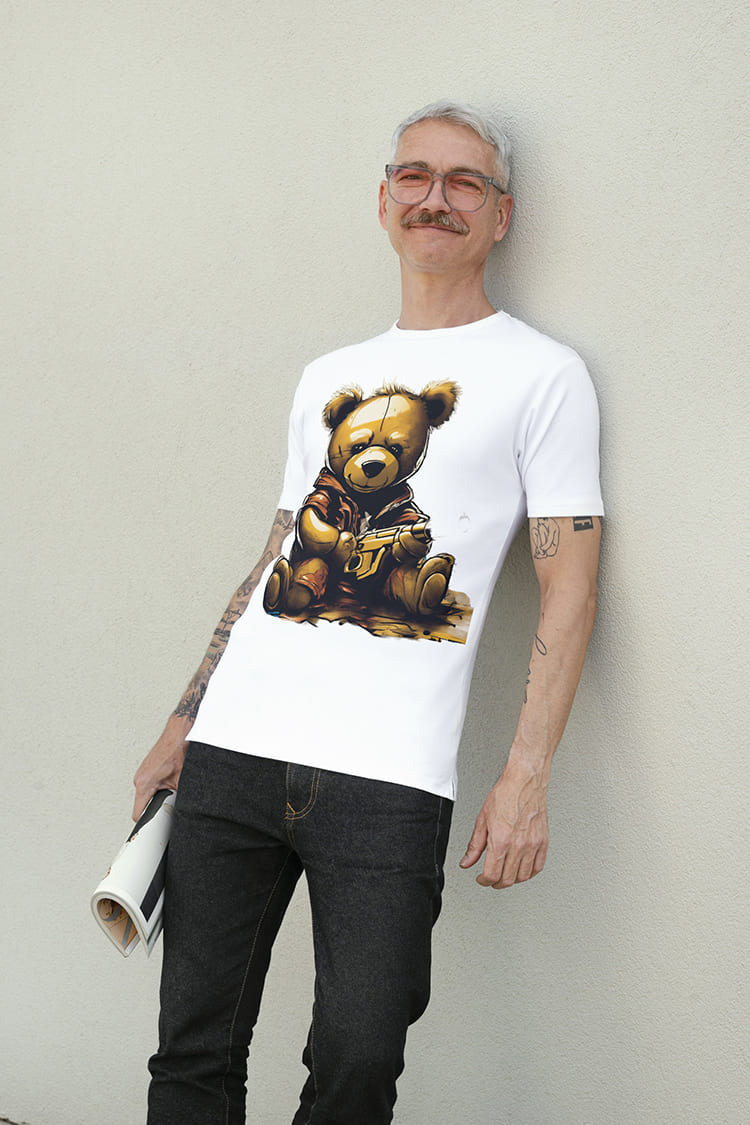 Men's Teddy Bear Mood T-shirt ( TB-TB-10000001 )